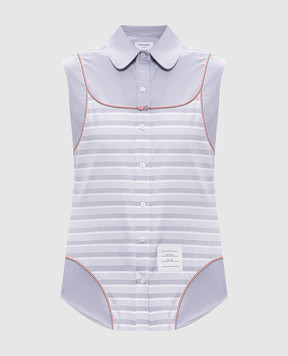 Thom Browne Серая рубашка без рукавов FLL217CF0313