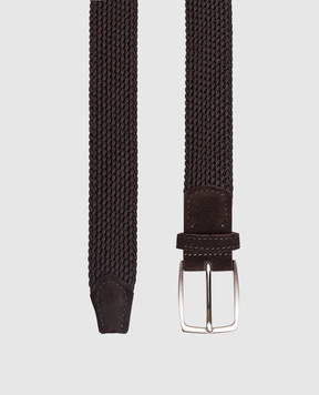 ISAIA Коричневий плетений ремінь FB0047PLF61