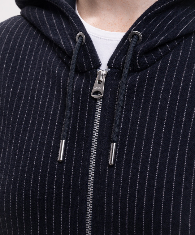 Mackage Синя спортивна куртка MATEA-K в смужку MATEAK зображення 5