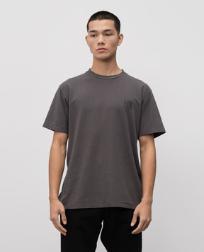 Stone Island Сіра футболка з нашивкою логотипа K2S152100034S0F11