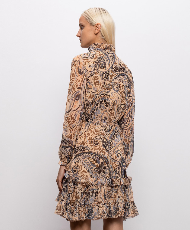 Etro Бежевое платье с рюшами WRHA066799SAS1P изображение 4