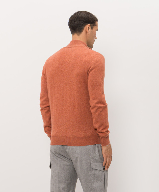 Brunello Cucinelli Оранжевый кардиган из кашемира M2200106 изображение 4