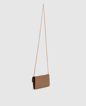 Fendi Коричневий шкіряний клатч FF 8M0530ALV4
