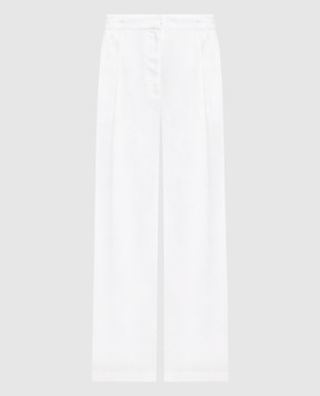 Brunello Cucinelli Білі штани з ланцюжком моніль MQ986FW999