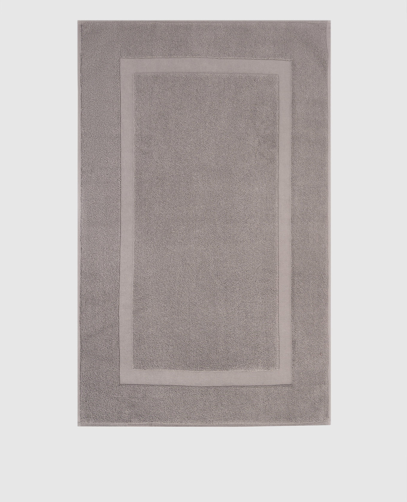 Серый махровый коврик для ванной комнаты Brighton