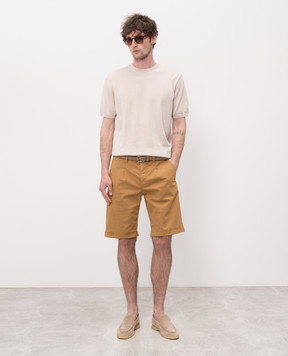 MooRER Коричневі шорти ALICUDI з відворотами ALICUDIBB