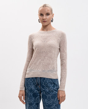 Etro Бежевый свитер из шерсти WRKE0177AQ12O