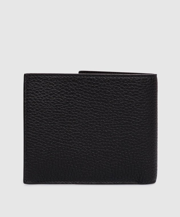 Balenciaga Черный кожаный портмоне Credit Square Folded 8119102ABV0 изображение 2