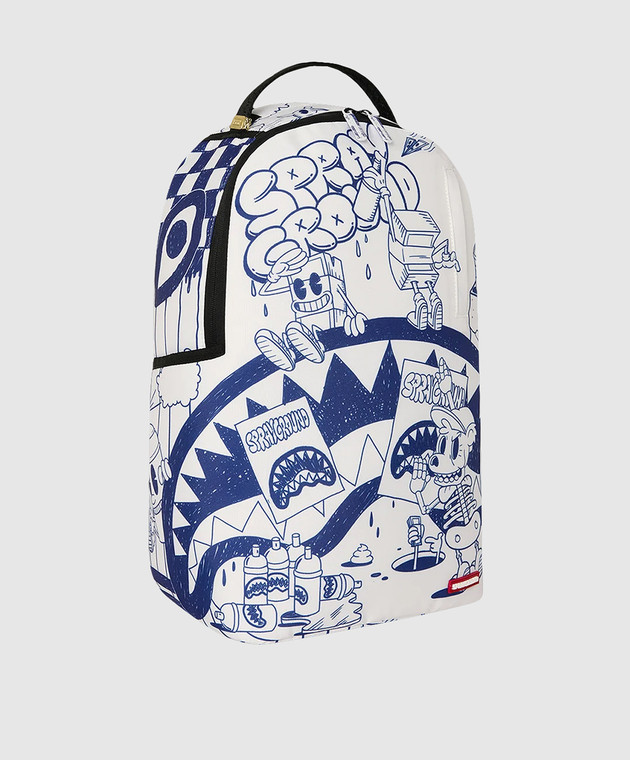 Sprayground Дитячий білий рюкзак MONEY CREW - CASH & CHAOS 910B8373NSZ зображення 2
