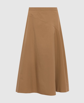Max Mara Weekend Коричневая юбка миди ZATTERA WKDZATTERA