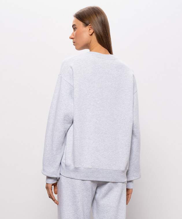 Sporty & Rich Серый меланжевый свитшот ST10384300GY03 изображение 4