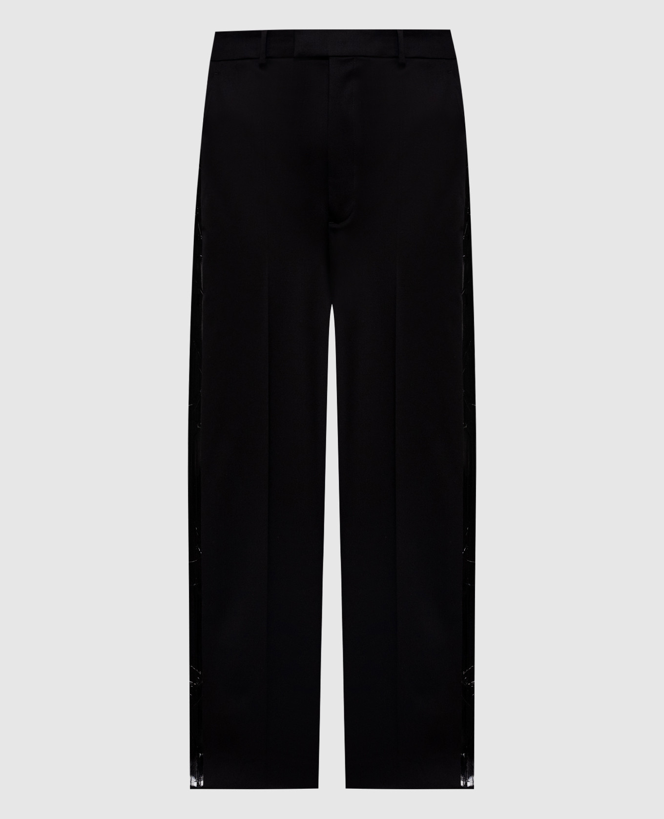 Чорні штани з вовни