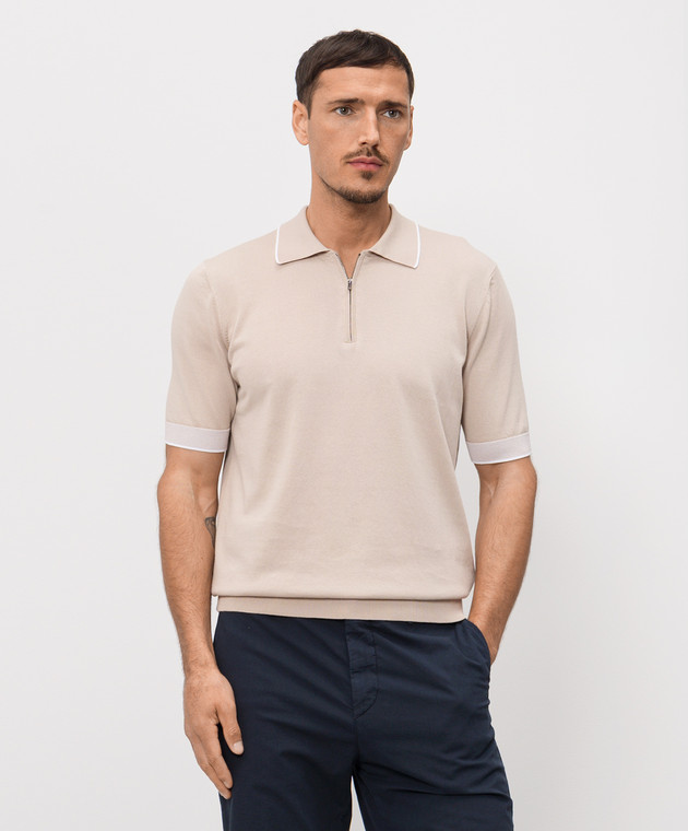 Peserico Бежеве поло R59478F149173N зображення 3