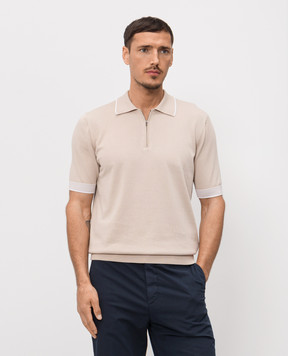 Peserico Бежевое поло R59478F149173N