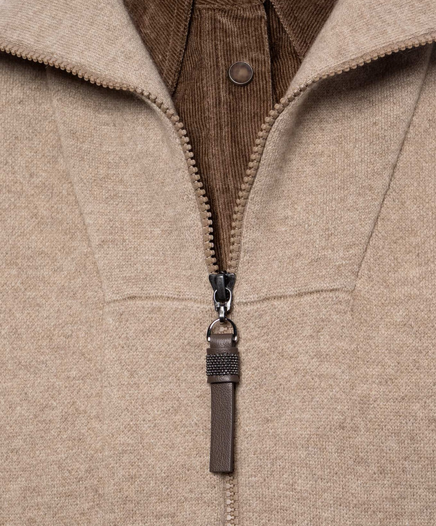 Brunello Cucinelli Коричневий жилет з кашеміру M12237846 зображення 5