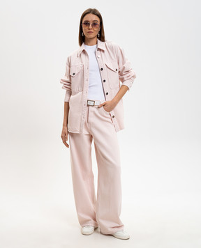 Dondup Розовые джинсы Dakota с патчем DP849BF0018YMB8