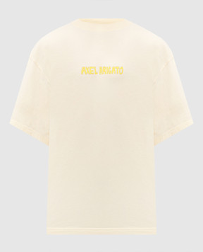 Axel Arigato Желтая футболка Bale с принтом логотипа A3845003