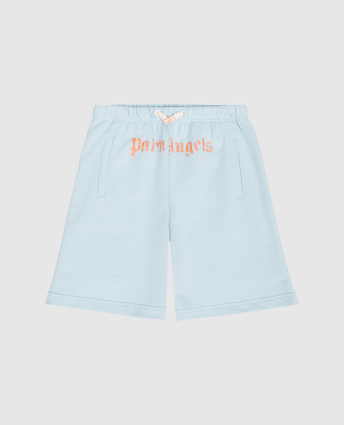 

Детские голубые шорты с логотипом, Голубой, Шорты