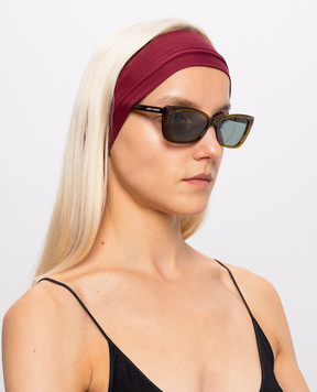 Saint Laurent Солнцезащитные очки 943 с принтом логотипа A003DLY9956