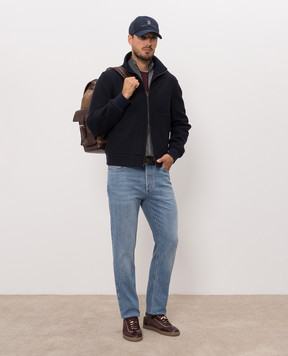 Brunello Cucinelli Кардиган серого цвета из шерсти и кашемира M2400106