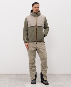 K-Way Куртка BAUGES з вовною кольору хакі K5141IW