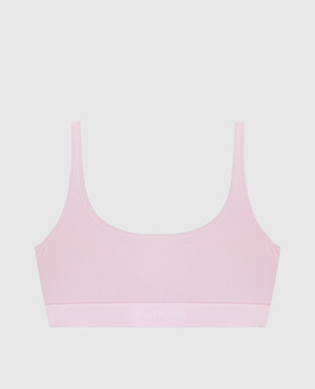 Tom Ford Розовый топ с узором логотипа BRJ016JEX166