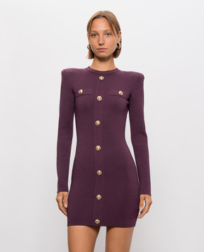 Balmain Фиолетовое платье мини DR0000000147
