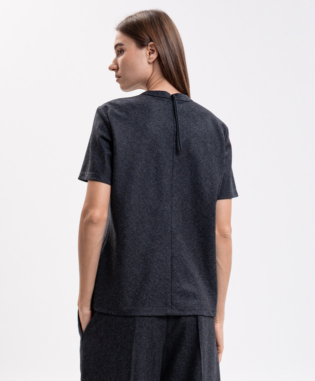Carven Сіра футболка з вовни 6252K21036 зображення 4