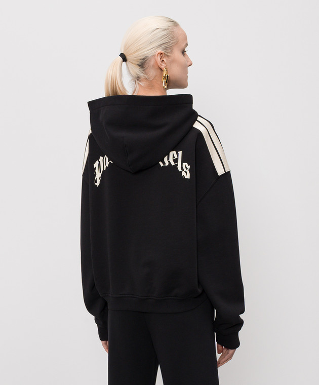 Palm Angels Черные худи с принтом логотипа PWBB076S26FLE001 изображение 4