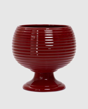 Lamart Красное кашпо из керамики 1037980