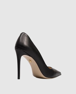 Babe Pay Pls Черные кожаные туфли 201119KO