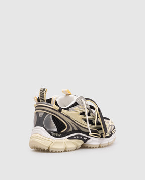 Off-White Чорні комбіновані кросівки Be Right Back Glow OWIA289S26FAB003