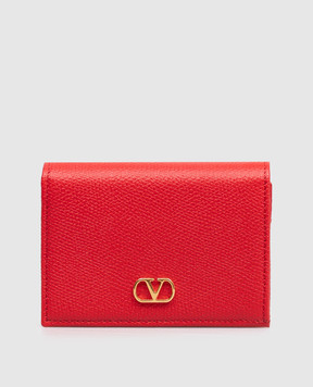 Valentino Червоне шкіряне портмоне VLogo 9W2P0AJ3SNP
