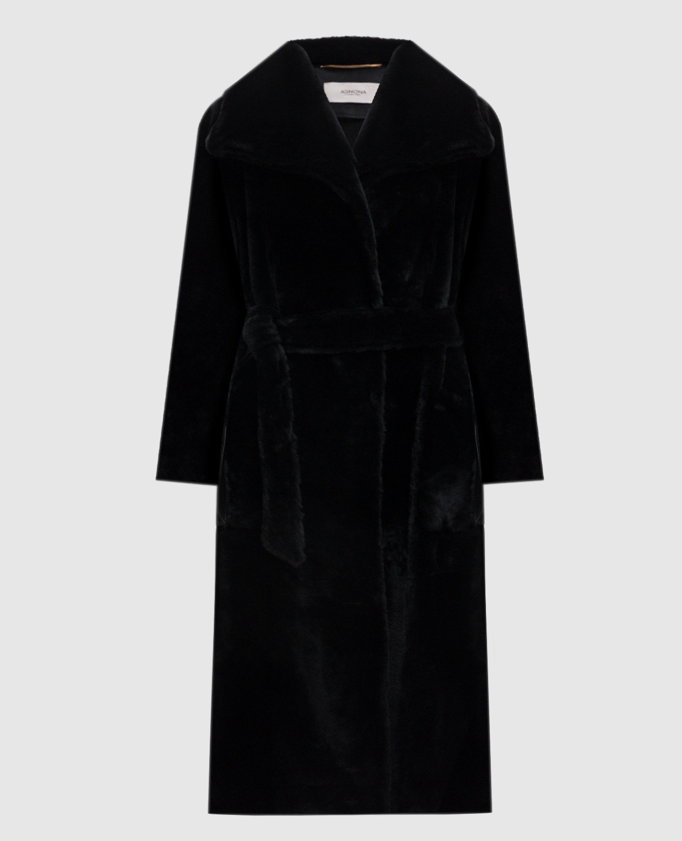 

Черная дубленка из овчины, Черный, Дубленки