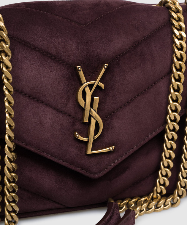 Saint Laurent Фіолетова замшева сумка Loulou 801437AAEY6 зображення 4