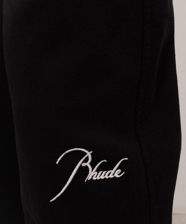 Rhude Черные утепленные джоггеры RHPF26SP02012 изображение 5