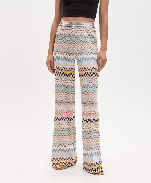 Missoni Штани кольору айворі у візерунок DS26SI09BR015B зображення 3