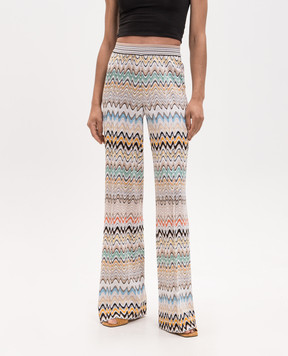 Missoni Штани кольору айворі у візерунок DS26SI09BR015B