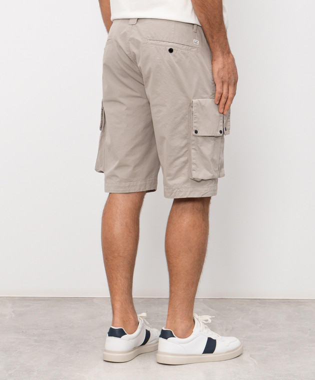 C.P. Company Сірі шорти-карго з патчем логотипа MBE245A110340O зображення 4