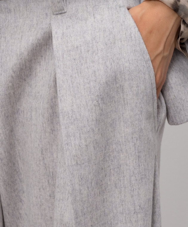 Brunello Cucinelli Серые брюки из шерсти MP549P9307 изображение 5