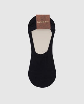 Stefano Ricci Синие носки-следы MHE34U3006MHE34U