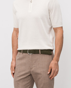 Orciani Зелений замшевий плетений ремінь U08318SUP