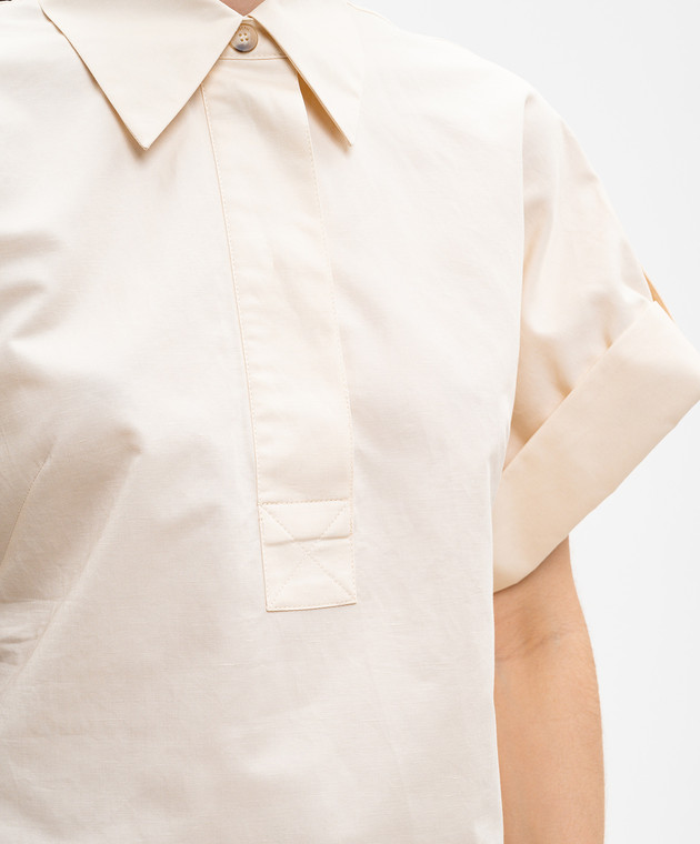 JOSEPH Сукня Ali кольору айворі з льоном JF009756 зображення 5