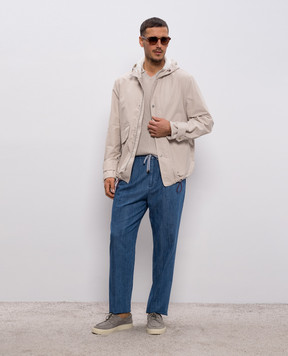 Brunello Cucinelli Бежевая футболка M29400015