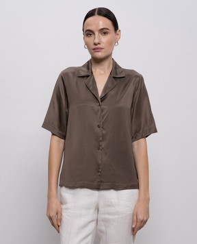 Peserico Коричневая блуза A0640606638