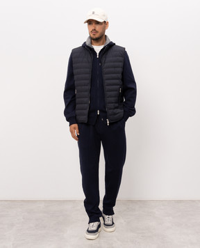 Brunello Cucinelli Синя спортивна куртка MM8319069G