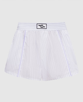 SSHEENA Білі шорти Piovra в смужку 26SSPIOVRATS26003