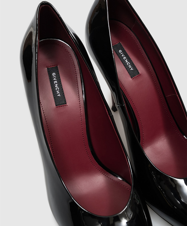 Givenchy Чорні шкіряні лаковані туфлі BE405UE1K6 зображення 5