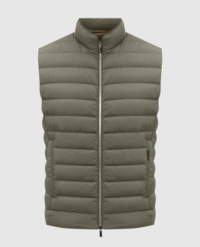 MooRER Пуховий стьобаний жилет CALAF кольору хакі CALAFS3