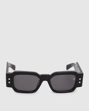 Balmain Чорні сонцезахисні окуляри Olivier - III із золотом BPS191A52